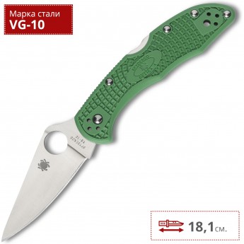 Нож SPYDERCO DELICA 11FPGR Нож SPYDERCO DELICA 11FPGR